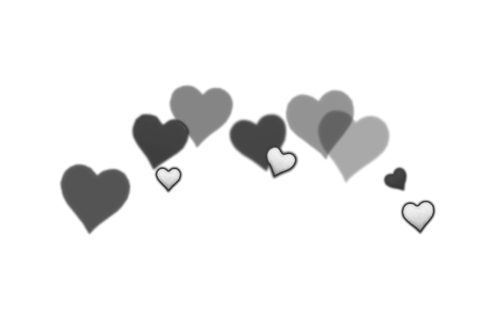 blackandwhite remixit heart heartcrown crown blackheart...