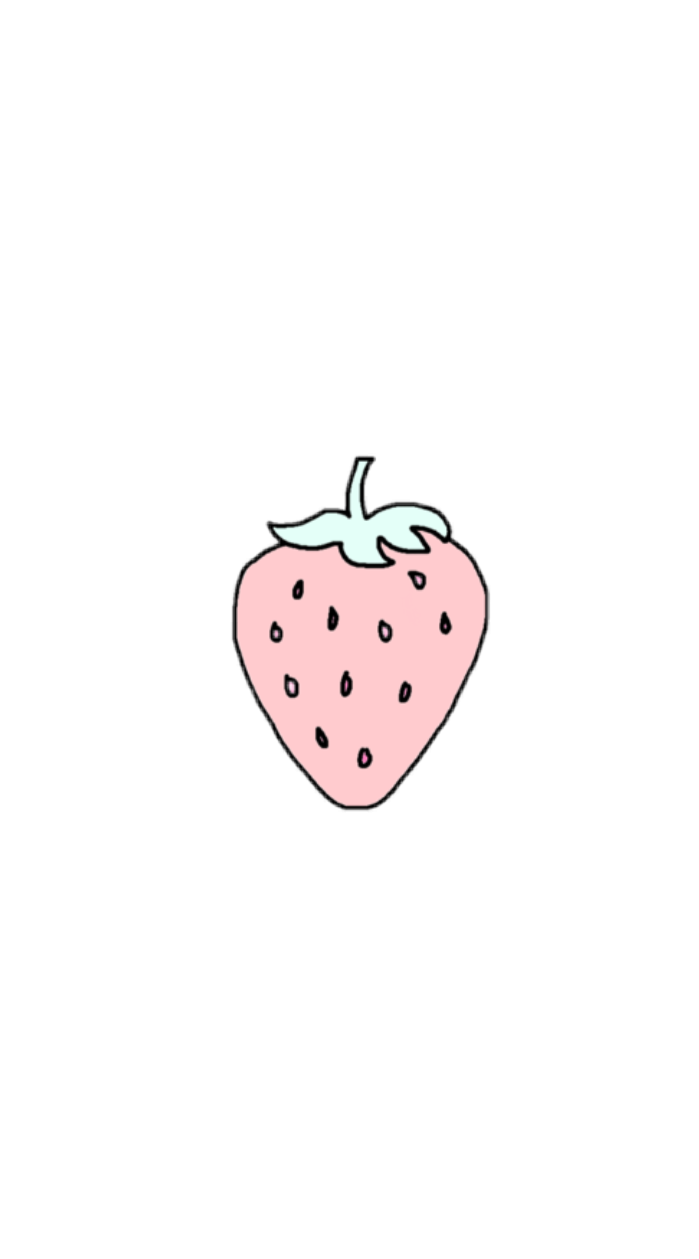 strawberry aesthetic pastel fruit tumblr cute...