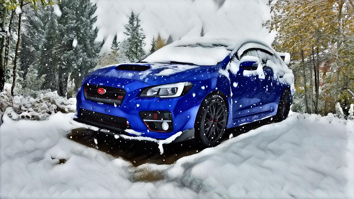 Subaru Impreza WRX STI зима