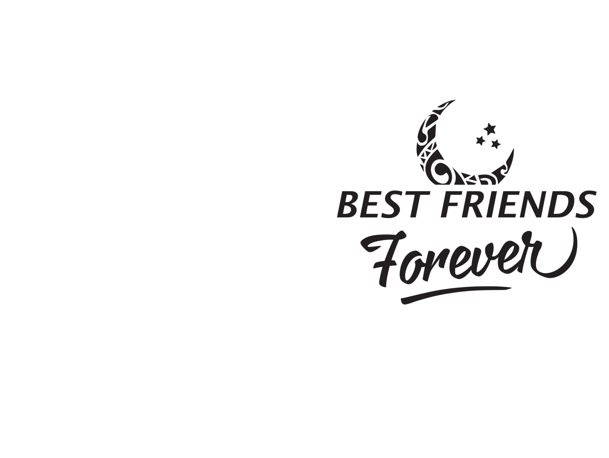 Bestfriends Forever Text Sticker By Nisan