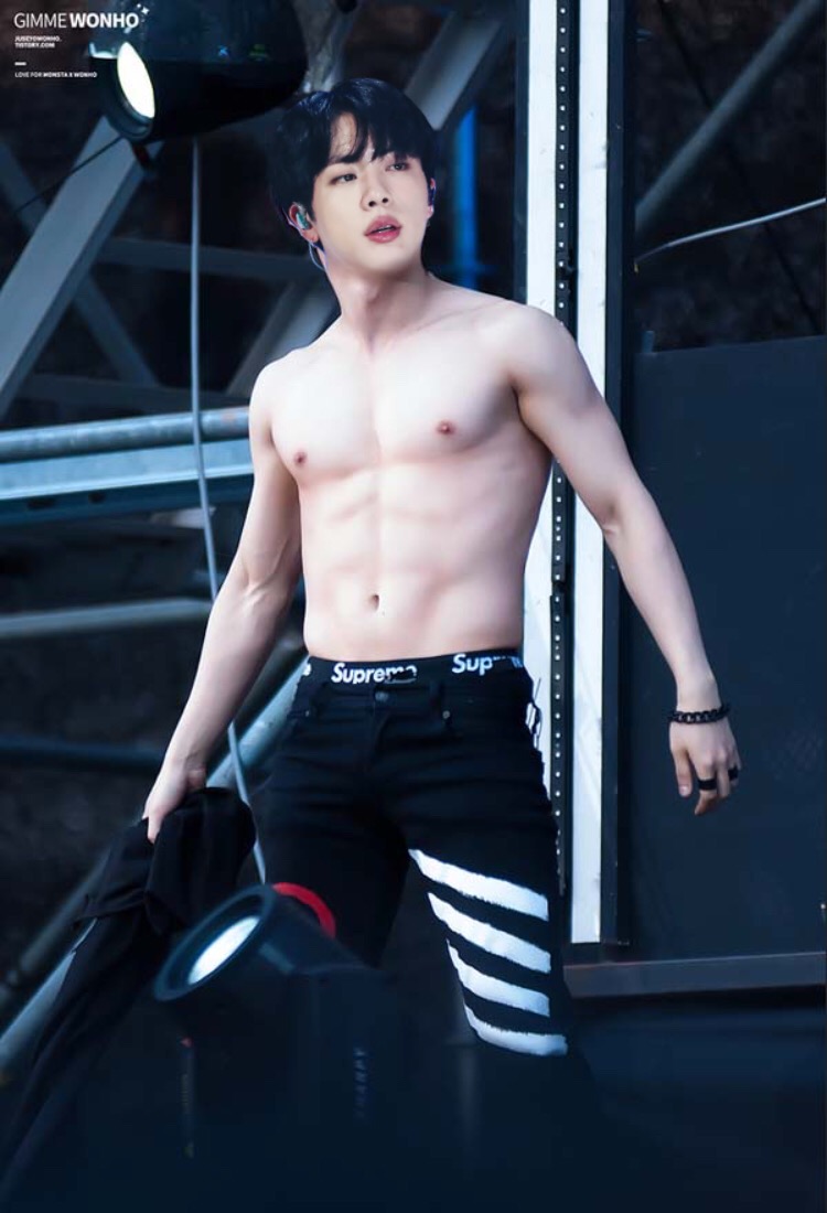 Bts Jin Abs Pictures Bts Shirtless Edits That Will Make You Crank The Ac Bias Wrecker