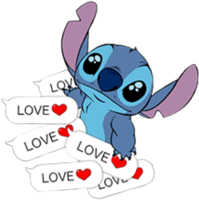 love Stitch - Sticker by lunabalma