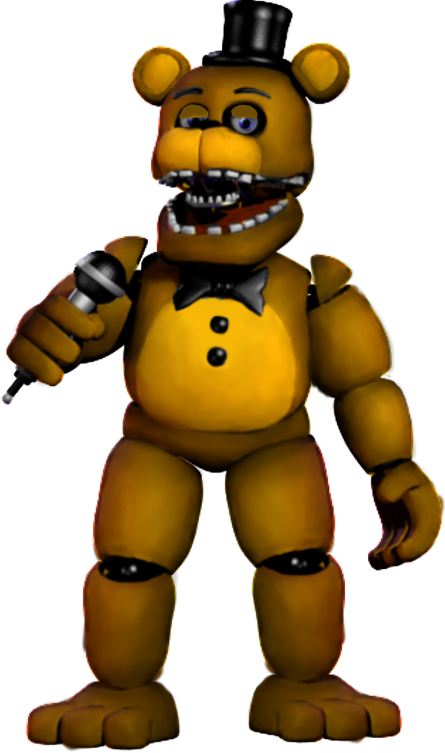 fnaf unwithered golden freddy - Sticker by