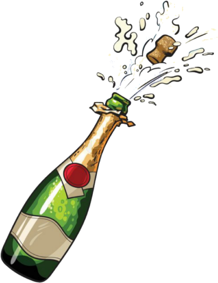 champagne celebrate bottle - Sticker by rachel2274