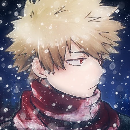anime bakugou bakugo winter snow bakugoukatsuki bokunoh...