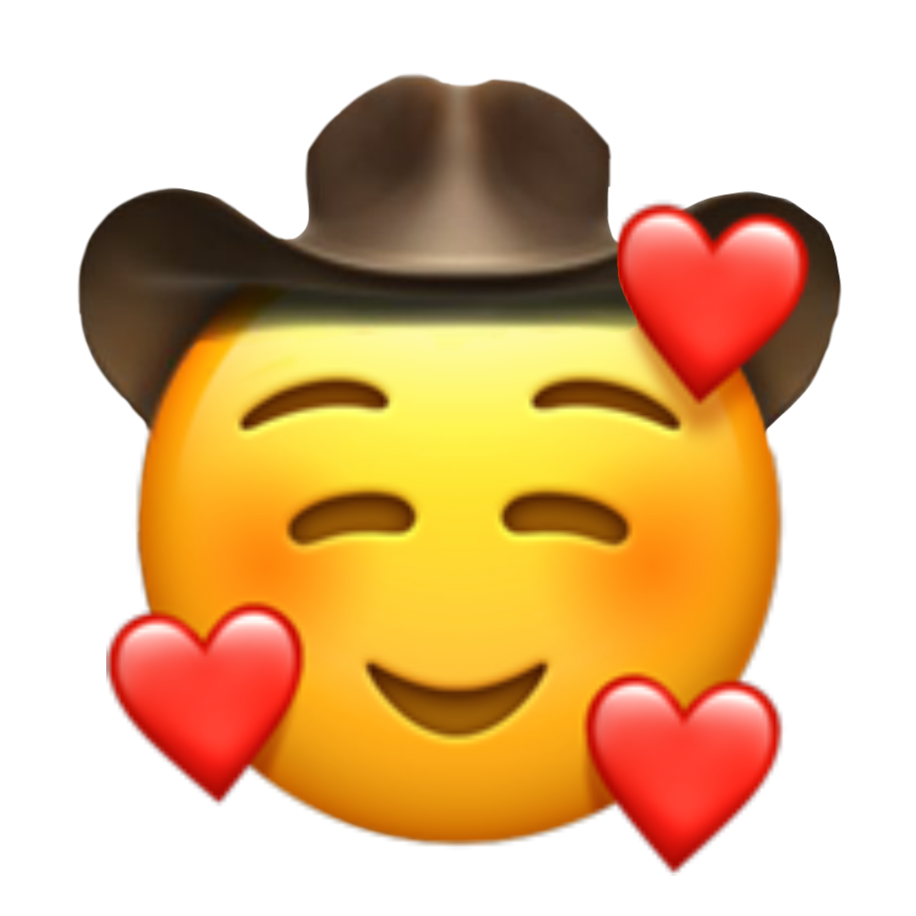 cowboy cowboyemoji emoji emojis heart hearts heartemoji...