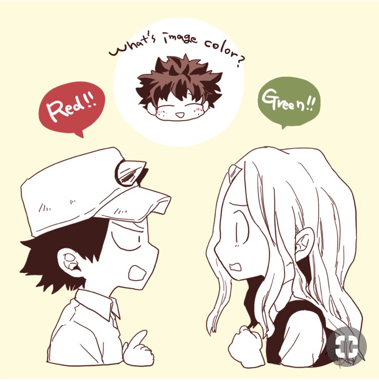 What does everyone see? I saw red ️ eri kota mha bnha m...