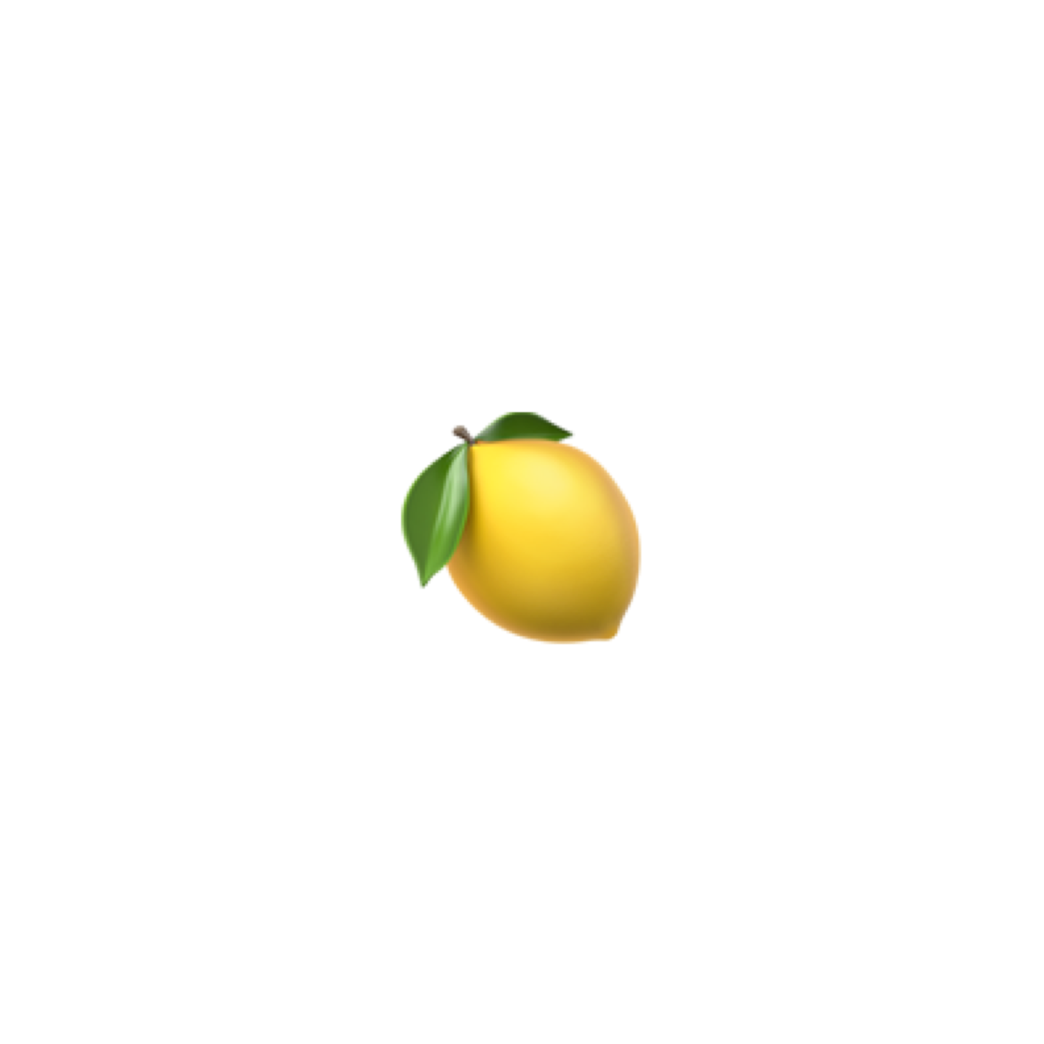 lemon emoji emojiiphone yellow cute freetoedit...