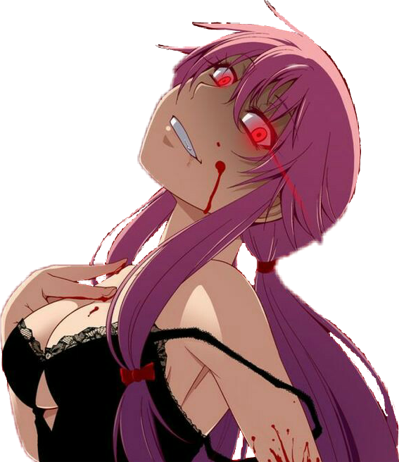 Female Anime Yuno Gasai Transparent Background Png Mart The Best Porn