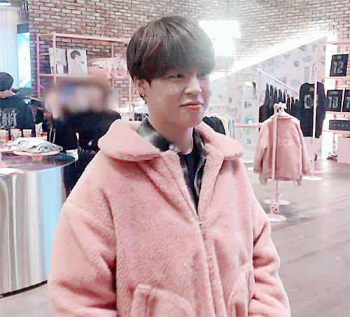 jimin pink sweater