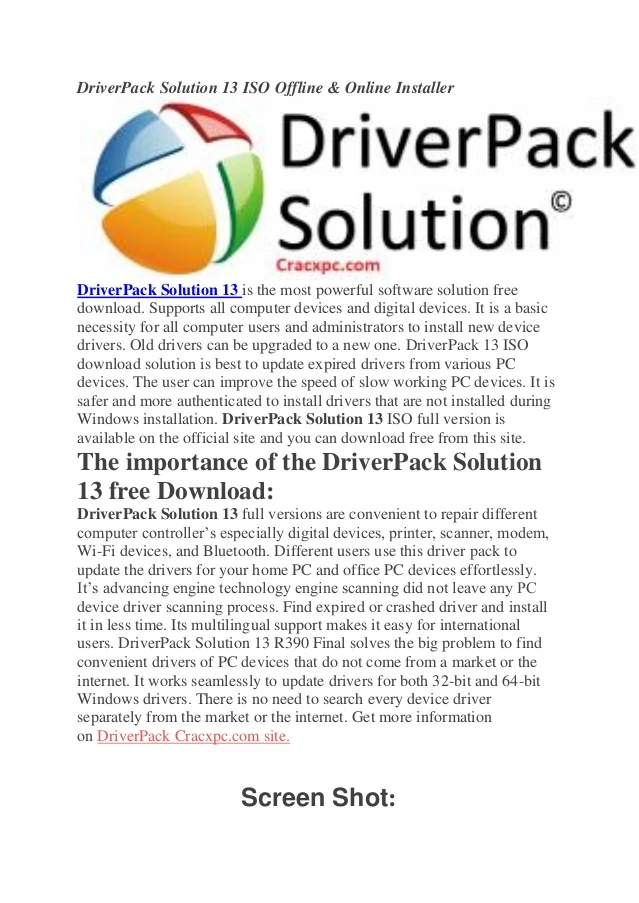 Driverpack Solution 13 Iso Image By Simonacqqmmus