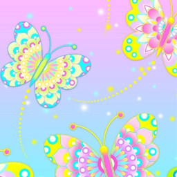 wallpaper background backdrop teal pink yellow purple butterflies springcolors green change spring colorfulbutterflies