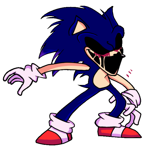 sonic creepypasta fnf sticker by @bob_recontained