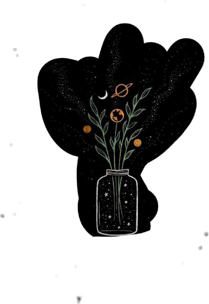 dark outerspace flowers freetoedit #dark sticker by @29beans