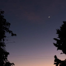 newzealand photography nightsky moon stars purple myhome silhouette freetoedit