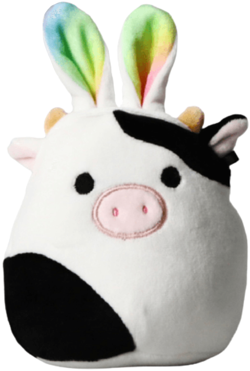 freetoedit cow squishmallow bunnyears sticker by @heidibleh