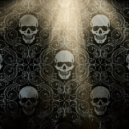 pcwallpaper halloweenwallpaper skeleton skull blackandwhite darkaesthetic freetoedit
