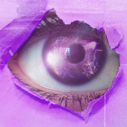picsartchallenge paper tornpaper papereffeft purpleeye purplepaper galaxyeye purplegalaxy lightining purplelighting lensflare purple eye pupil freetoedit rctornpaperoverlay tornpaperoverlay