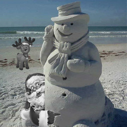 freetoedit santa snowman