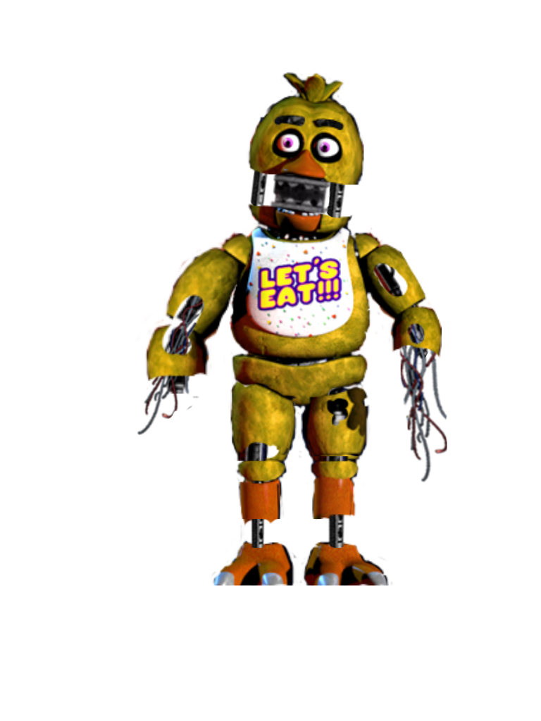Fnaf 1 Withered Chica Png