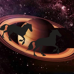 freetoedit remix gallopinghorse rotation saturnplanet
