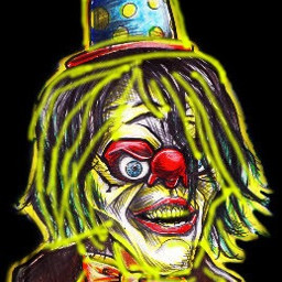 freetoedit trippytheclown outlineart outlinecontest evilclown