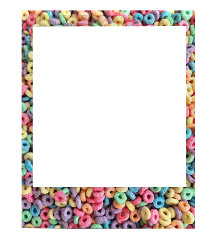 borde tumblr colours cereal polaroid palommzz freetoedi... - 431 x 490 png 184kB