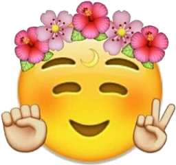 flower emoji sticker flowercrown kawaii freetoedit