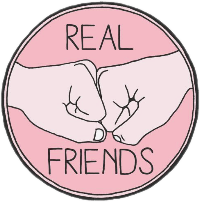 realfriends real friends friend pink sticker by lady_white