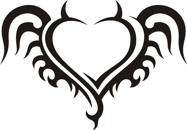 sticker celtic heart tattoo silhouette sticker by @aleelarte