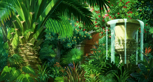 vintage gif plants jardín anime GIF by IMiche