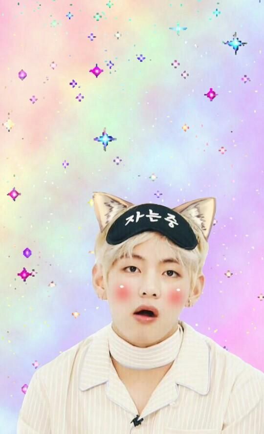 Taehyungieetaehyung Bts V Cute Pink Wallpaper Kore