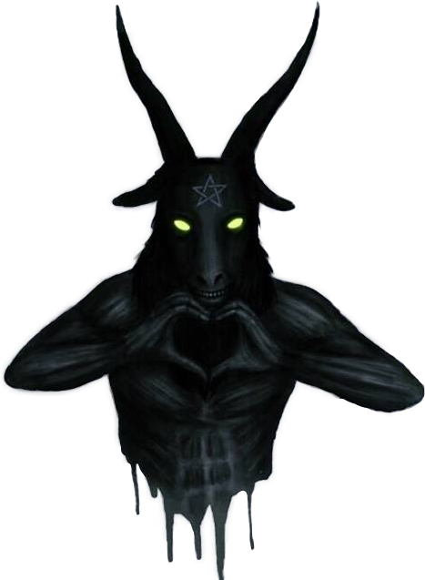 love satan satanist baphomet creepy horror demon terror&hellip;