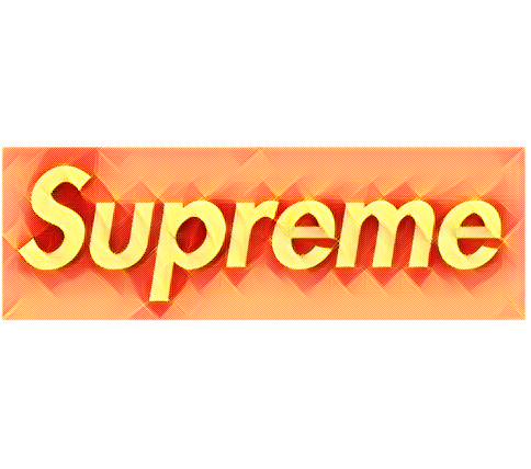 yellow supreme sticker