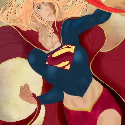 wdpsuperpower supergirl colorful may drawing