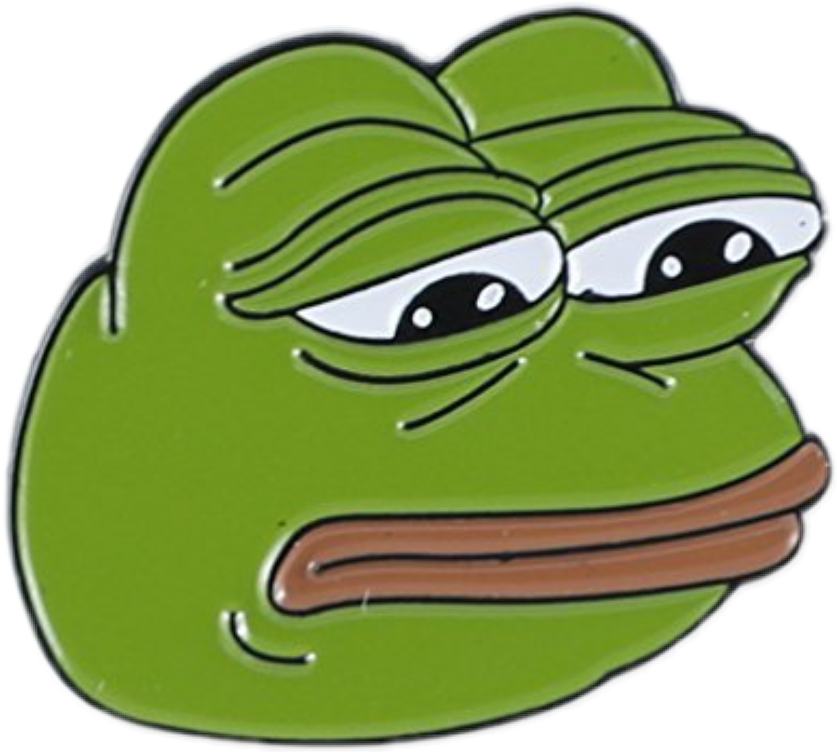 meme pepethefrog pepe frog depressed sticker by @numbx