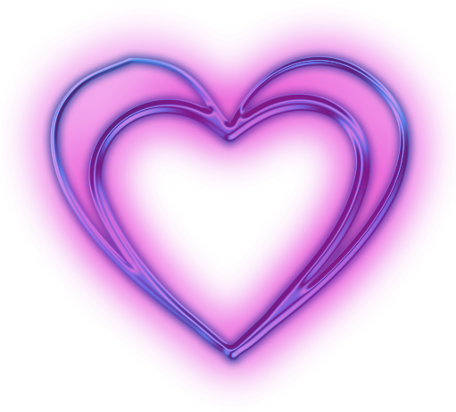 glowing neonsign heart neon love sticker by @asianeggroll