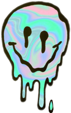 holographic holographicmelt smile grunge vapor freetoedit