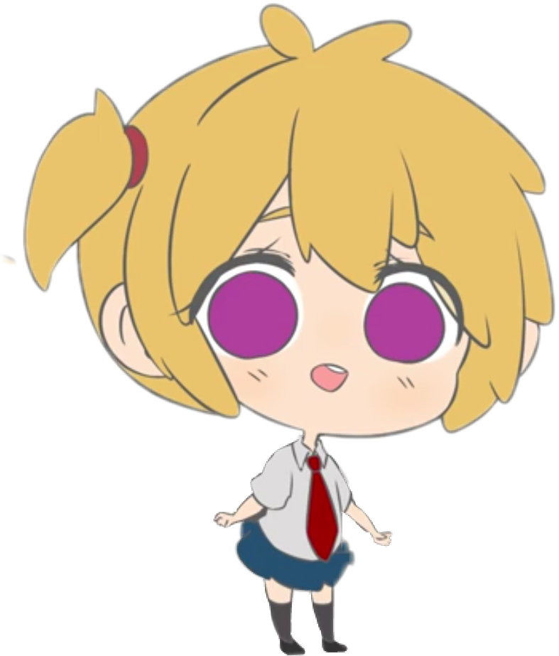 drawing love anime by FNAFHS chica Arianita Sticker mini  Lokita