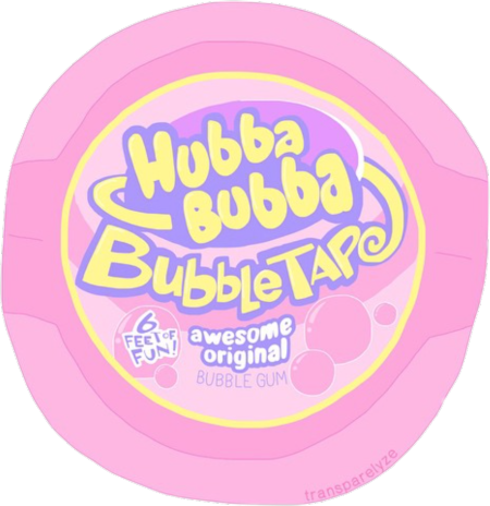 pink hubbabubba hewinggum sticker by @satanicbarbie.