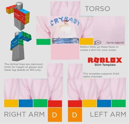 Cute Asthetic Roblox Clothing Template