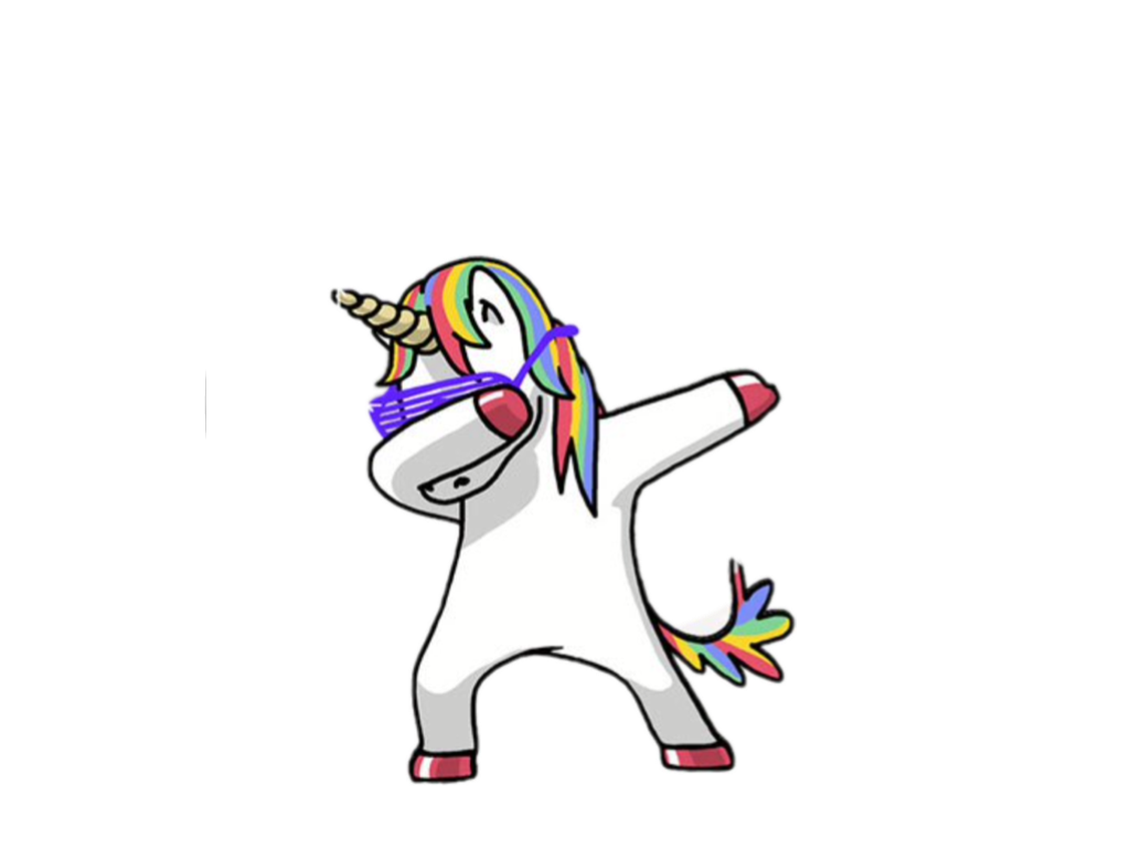 unicorn dab - Sticker by MonsterOfTheArt - 1024 x 768 png 256kB
