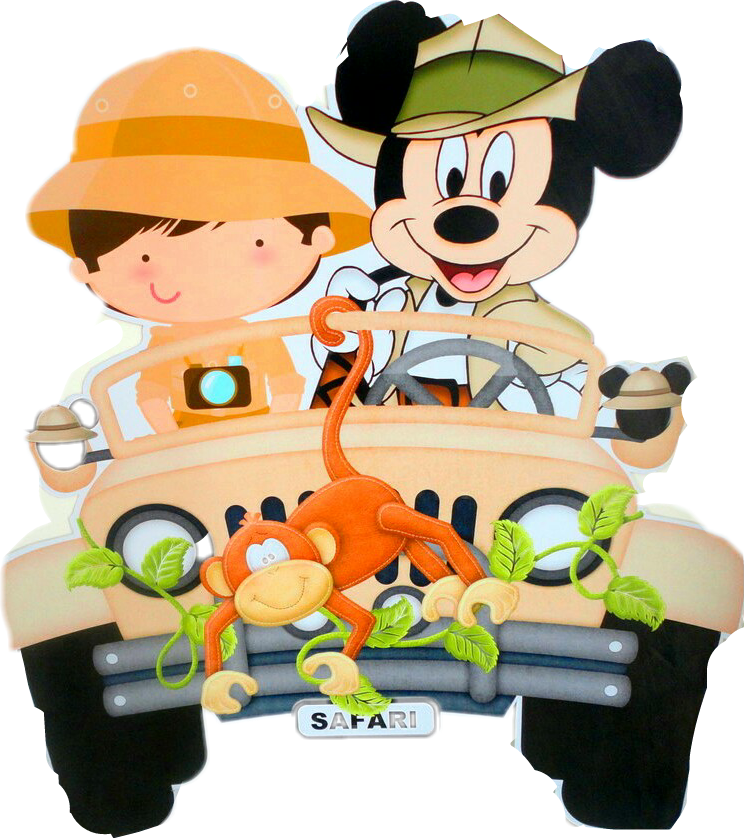 Safari Mickey Mouse And Friends Clipart Svg And Png Clip Art Etsy