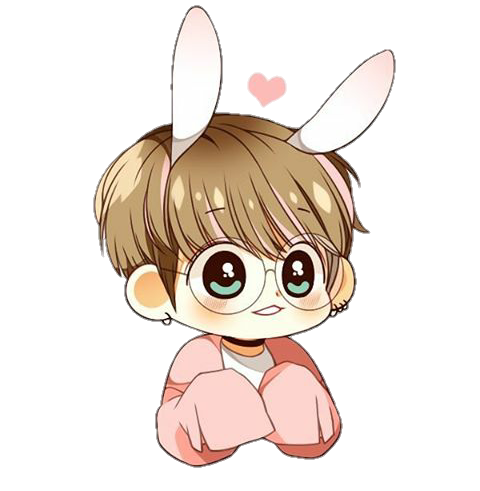 bts jungkook rabbit jeonjungkook sticker by @yoongiwang