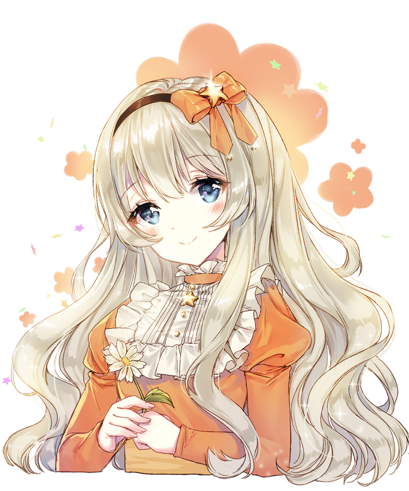Ilovebts5 Anime Digitalart Girl Orange Colorful