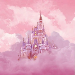 wapamongtheclouds castle pink freetoedit