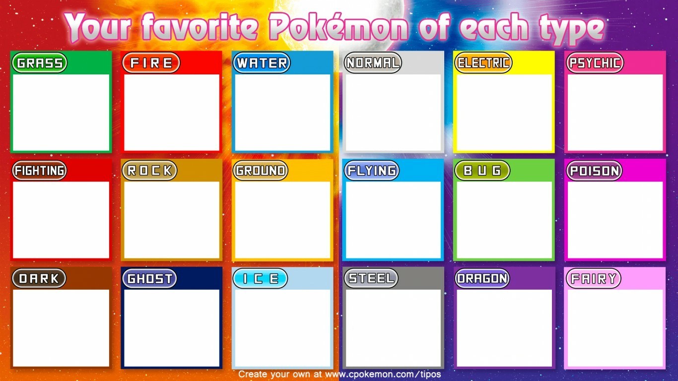 Favorite pokemon template