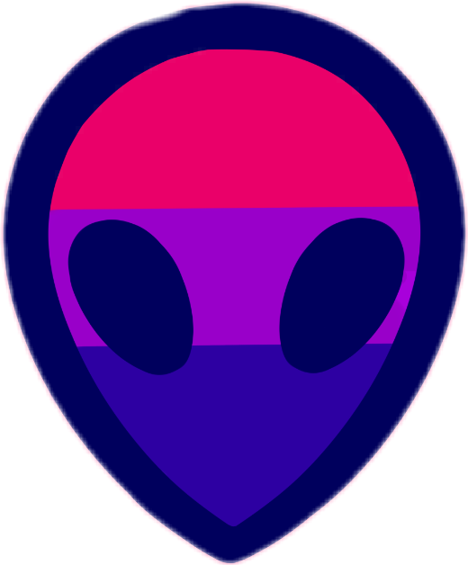 Bisexual Bisex Allien Pride Bipride Sticker By Knuckie