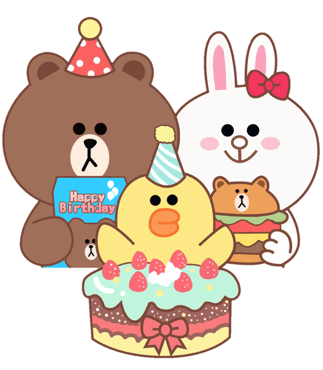 Zumimylittlejourney Sticker Line Happy Birthday