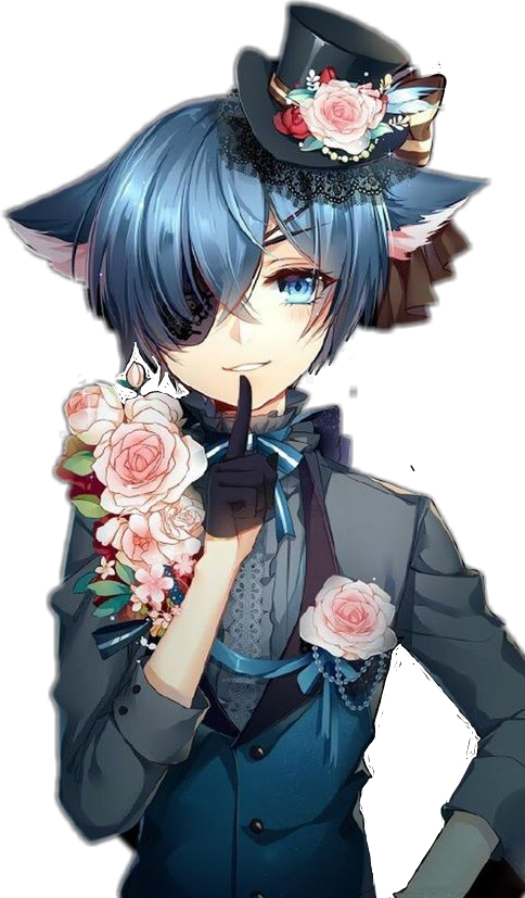 Freetoedit Ciel Phantomhive Neko Black Butler